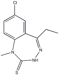 1,3-Dihydro-7-chloro-5-ethyl-1-methyl-2H-1,3,4-benzotriazepine-2-thione