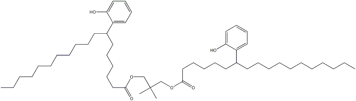 Bis[7-(2-hydroxyphenyl)stearic acid]2,2-dimethylpropane-1,3-diyl ester,,结构式