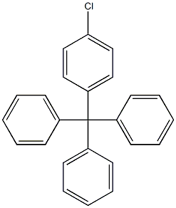 Triphenyl(4-chlorophenyl)methane Structure