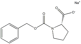 1-Benzyloxycarbonyl-L-proline sodium salt Struktur