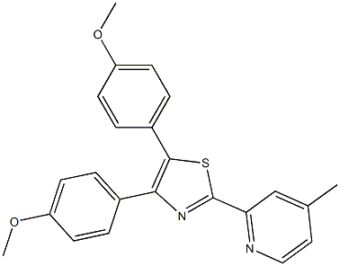 4,5-Bis(4-methoxyphenyl)-2-(4-methyl-2-pyridyl)thiazole