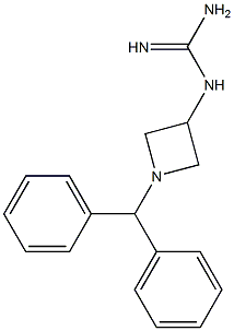 1-[1-(Diphenylmethyl)azetidin-3-yl]guanidine Structure