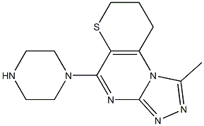 8,9-Dihydro-1-methyl-5-(piperazin-1-yl)-7H-thiopyrano[2,3-e][1,2,4]triazolo[4,3-a]pyrimidine