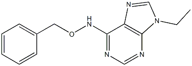 6-[(Benzyloxy)amino]-9-ethyl-9H-purine Structure