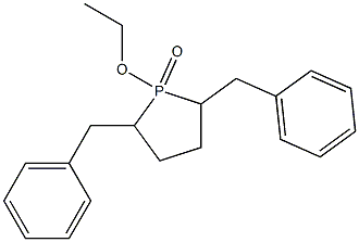 2,5-Dibenzyl-1-ethoxy-1-oxo-1,1,2,3,4,5-hexahydro-1H-phosphole Structure