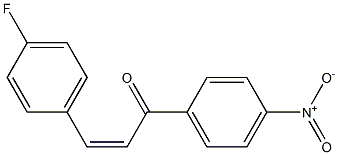 (2Z)-3-(4-Fluorophenyl)-1-(4-nitrophenyl)-2-propen-1-one Structure