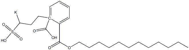 Phthalic acid 1-dodecyl 2-(3-potassiosulfopropyl) ester Structure