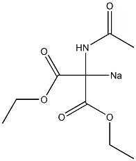 Sodio(acetylamino)malonic acid diethyl ester Struktur