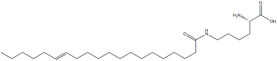 N6-(14-Icosenoyl)lysine,,结构式