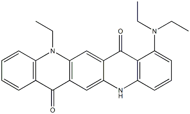 1-(Diethylamino)-12-ethyl-5,12-dihydroquino[2,3-b]acridine-7,14-dione