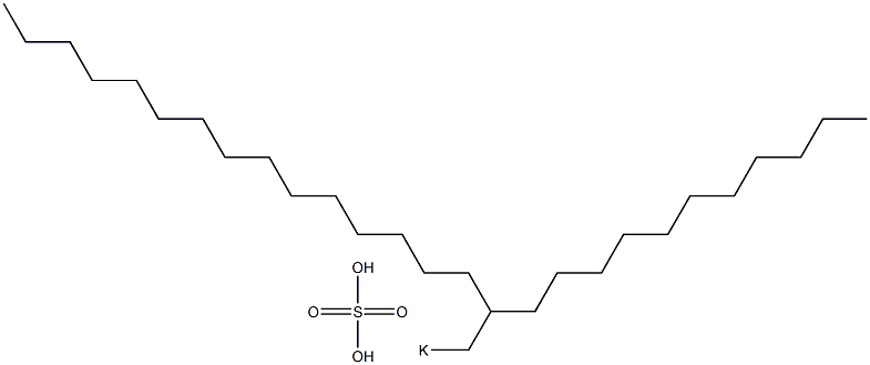 Sulfuric acid 2-undecylheptadecyl=potassium salt Structure