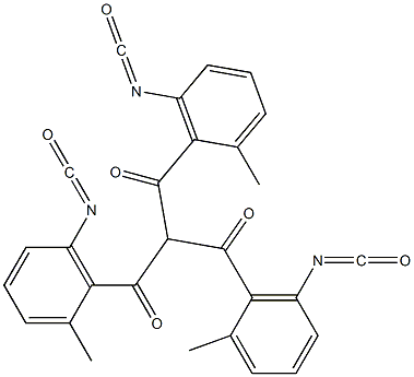 Tris(2-methyl-6-isocyanatobenzoyl)methane,,结构式