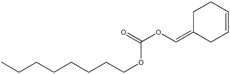 Carbonic acid octyl 3-cyclohexen-1-ylidenemethyl ester 结构式