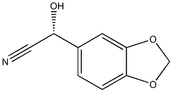 (R)-(1,3-Benzodioxole-5-yl)hydroxyacetonitrile,,结构式