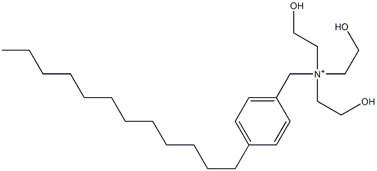 4-Dodecyl-N,N,N-tris(2-hydroxyethyl)benzenemethanaminium Struktur