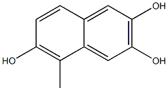 5-Methylnaphthalene-2,3,6-triol Structure