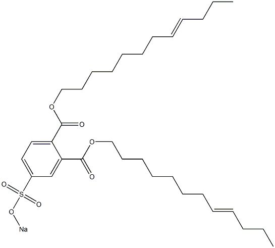 4-(Sodiosulfo)phthalic acid di(8-dodecenyl) ester Structure