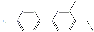 4-(3,4-Diethylphenyl)phenol,,结构式