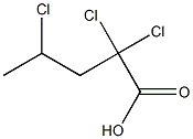 2,2,4-Trichlorovaleric acid,,结构式