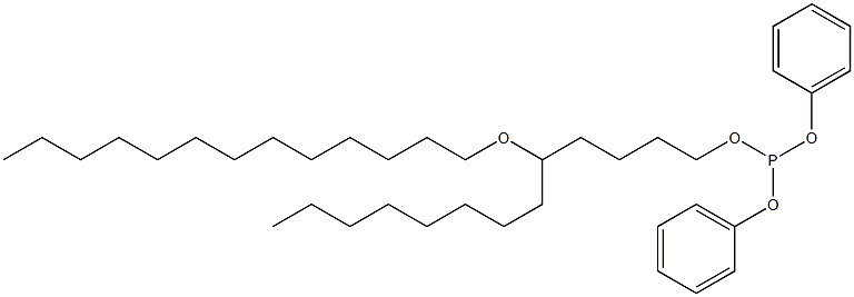 Phosphorous acid 5-(tridecyloxy)tridecyldiphenyl ester Structure