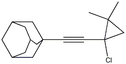 1-[(1-Adamantyl)ethynyl]-1-chloro-2,2-dimethylcyclopropane Structure