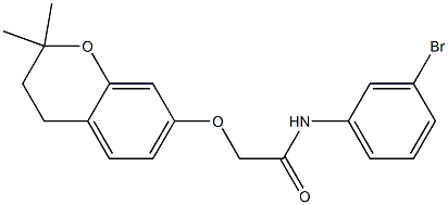 3,4-Dihydro-2,2-dimethyl-7-[N-(3-bromophenyl)carbamoylmethoxy]-2H-1-benzopyran