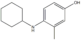4-(Cyclohexylamino)-m-cresol 结构式