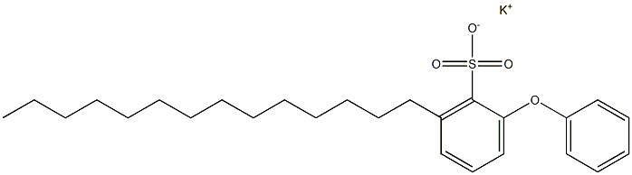 2-フェノキシ-6-テトラデシルベンゼンスルホン酸カリウム 化学構造式