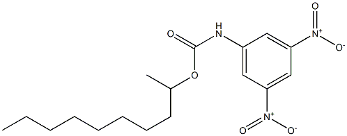 N-(3,5-ジニトロフェニル)カルバミド酸(1-メチルノニル) 化学構造式