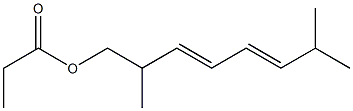 Propionic acid 2,7-dimethyl-3,5-octadienyl ester 结构式