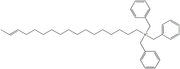 (15-Heptadecenyl)tribenzylaminium Structure