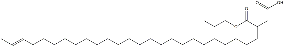 3-(23-ペンタコセニル)こはく酸1-水素4-プロピル 化学構造式