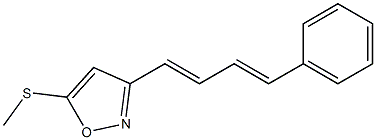 3-[(1E,3E)-4-[Phenyl]-1,3-butadienyl]-5-(methylthio)isoxazole