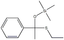 Acetophenone O-trimethylsilyl-S-ethyl thioacetal Struktur