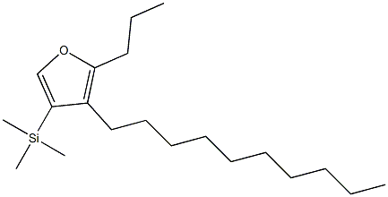 3-Decyl-2-propyl-4-(trimethylsilyl)furan 结构式