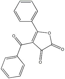 4-Benzoyl-5-phenyl-2,3-dihydrofuran-2,3-dione Structure