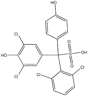  (2,6-Dichlorophenyl)(3,5-dichloro-4-hydroxyphenyl)(4-hydroxyphenyl)methanesulfonic acid