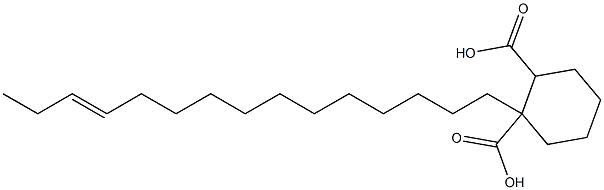 Cyclohexane-1,2-dicarboxylic acid hydrogen 1-(12-pentadecenyl) ester Struktur