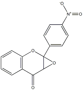 2,3-エポキシ-2,3-ジヒドロ-4'-ニトロフラボン 化学構造式