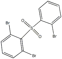 2,6-Dibromophenyl 2-bromophenyl sulfone Structure