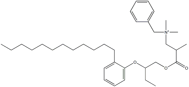 N,N-Dimethyl-N-benzyl-N-[2-[[2-(2-dodecylphenyloxy)butyl]oxycarbonyl]propyl]aminium|