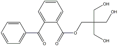 o-Benzoylbenzoic acid 3-hydroxy-2,2-bis(hydroxymethyl)propyl ester Structure