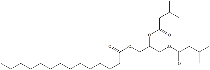 (+)-D-Glycerol 1,2-diisovalerate 3-myristate 结构式