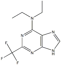 6-Diethylamino-2-trifluoromethyl-9H-purine Structure