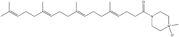 1-Methyl-4-(5,9,13,17-tetramethyl-1-oxo-4,8,12,16-octadecatetren-1-yl)piperazine 1-oxide Structure