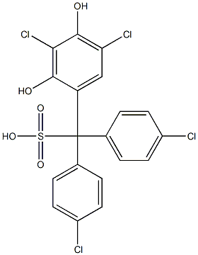 (3,5-Dichloro-2,4-dihydroxyphenyl)bis(4-chlorophenyl)methanesulfonic acid