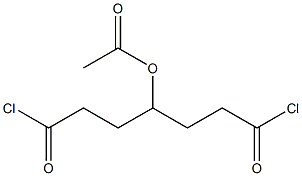 4-Acetoxyheptanedioic acid dichloride Struktur