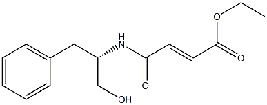 (E)-4-[(S)-1-Benzyl-2-hydroxyethylamino]-4-oxo-2-butenoic acid ethyl ester,,结构式