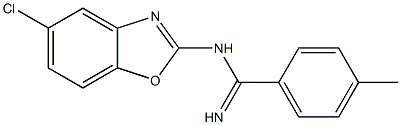 N1-(5-Chlorobenzoxazol-2-yl)-4-methylbenzamidine Structure