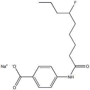  4-[(6-Fluorononanoyl)amino]benzenecarboxylic acid sodium salt